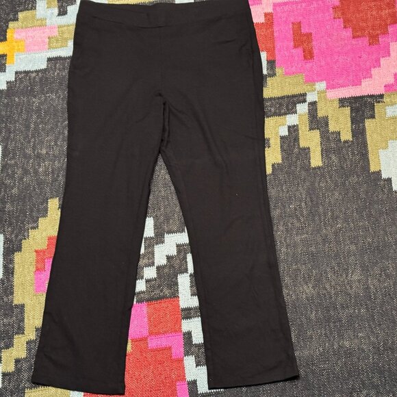 Iman Global Chic Slip into Slim Perfect Ponte Ankle Pant, Black, Large - Picture 1 of 13